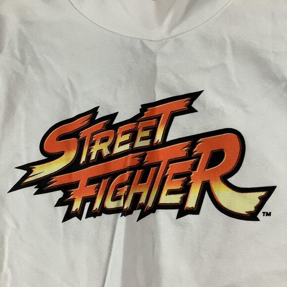 Street Fighter Shirt Womens Small Long Sleeve Crop Top Mock Neck Capcom Graphic - Picture 2 of 9